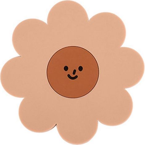 Tapis isolants anti-brûlure Creative Coaster, tapis de vaisselle nordique en forme de fleur, antidérapant, en PVC marron (1/5)