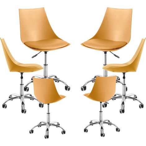 Packs Sillas - Pack 6 Sillas Blok Office - Mostaza (1/5)