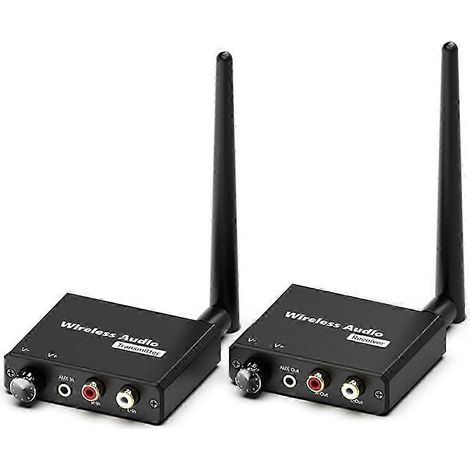 Émetteur et récepteur audio sans fil, kit adaptateur audio sans fil 2,4 GHz, distance de transmission 160 pieds/50 mètres.