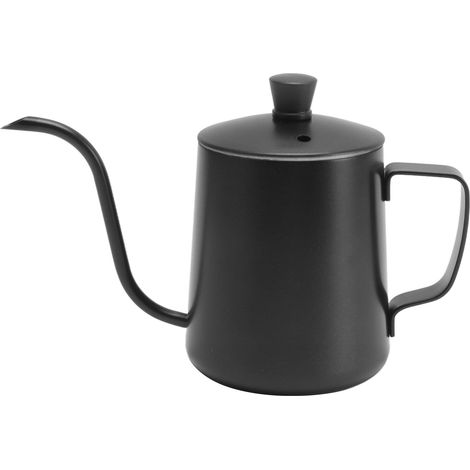 Bouilloire à café à col de cygne noire de 350 ml avec filtre intégré (1/5)