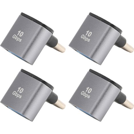 Adaptateur USB C vers USB femelle 90 degrés 10Gbps, lot de 4, angle droit pour téléphone portable et ordinateur portable (1/5)