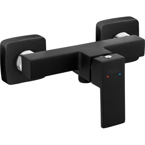 Ferro Zicco Black Wand-Duscharmatur Schwarz Modern