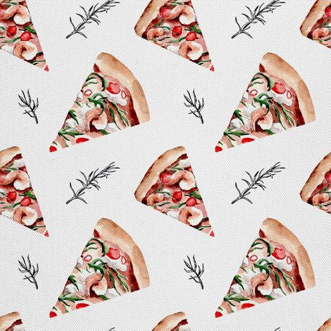 Outdoor-Dekostoffe Oxford - Motiv Pizza und Rosmarin (1/5)