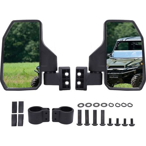 Zoternen Miroir latéral UTV REPLABLABLE PLAGIBLE CLEAR VISIBILITÉ STRABLE STRABLE STRATION ARRANGE POUR POLARIS RZR XP TURBO PRO 900 (1/5)