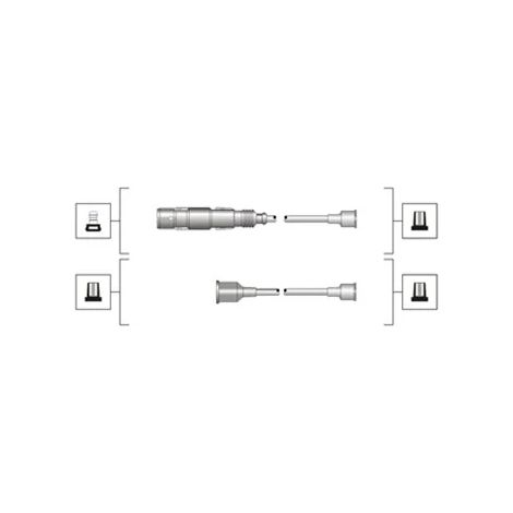 Kit de câbles d'allumage Magneti Marelli 941319170036 SEAT