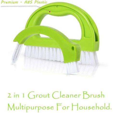 ALLIANDISBrosse pour salle de bain, cuisine et maison, brosse à coulis pour nettoyer le sol, les fenêtres, la moisissure, brosse à coulis pour carrelage (4 brosses incluses) (1/4)