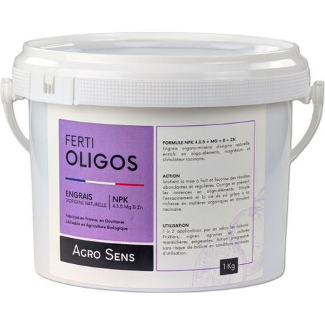 Ferti Oligos : Engrais riche en oligo-éléments - Seau 1 kg