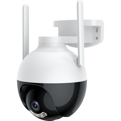 Caméra de surveillance étanche à double éclairage avec vision nocturne et fonction PTZ sans fil (1/4)