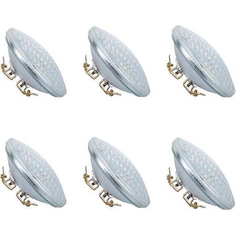 Projecteur LED PAR36 pour éclairage paysager 6 W 3000 K blanc chaud, AC/DC 12 V, 700 lumens, ampoule LED PAR36 équivalente à une ampoule halogène 36 W, résistant à l'eau (1 unité)-AquaForge (1/4)