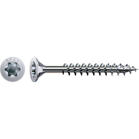 SPAX 1191010500803 Vite da legno 5 mm 80 mm T-STAR plus Acciaio WIROX 100 pz.