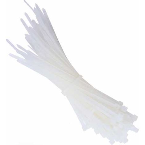 Collier de serrage flexible x100. Plastique autobloquant (1/4)