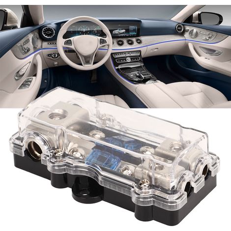 Der ANL 3-in/2-out Sicherungshalter mit 8 Sicherungsstiften eignet sich für Gleichstromkreise in Automobilen, Wohnmobilen und Yachten. (1/5)