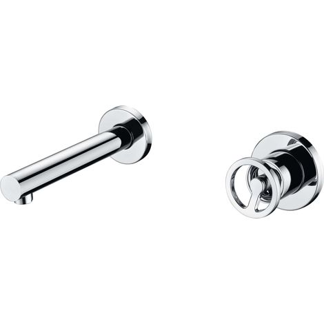 Rubinetto monocomando lavabo con bocca alta - Rubinetto bagno cromato (1/3)