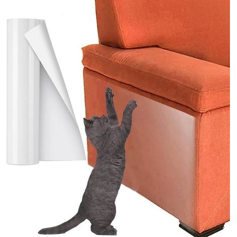 Kratzschutz für Katzen, Anti-Kratz-Sofaschutz, 30 cm x 3 m, transparenter Aufkleber, für Möbel, Sofas und Teppiche (1/5)