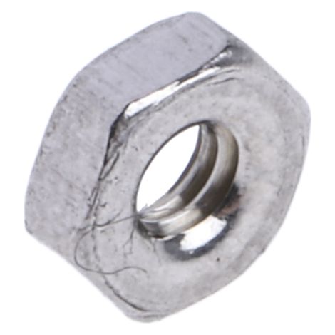 Écrou hexagonal RS PRO, M2, Acier Inoxydable A4 316 ( Prix pour Sachet de 100 ) (1/2)