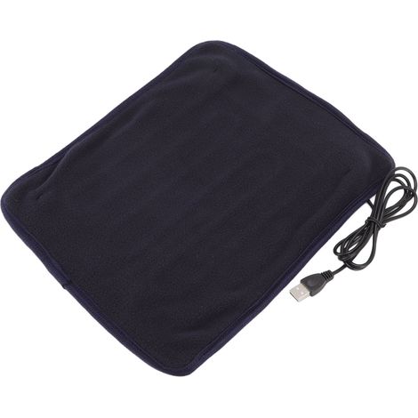 Coussin chauffant USB portable pour cou, épaules, dos, jambes et taille, 3 niveaux de chaleur, minuterie, bleu marine (1/5)