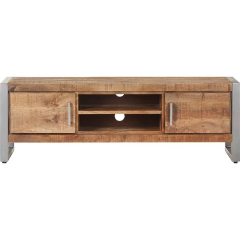 Maison Exclusive - TV-Schrank 120x30x40 cm Raues Mangoholz (1/5)