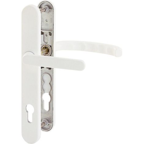 HOPPE® Drückergarnitur mit Schmalschild Luxembourg 099KH/3357N/1500, Aluminium, 8047193 (1/4)