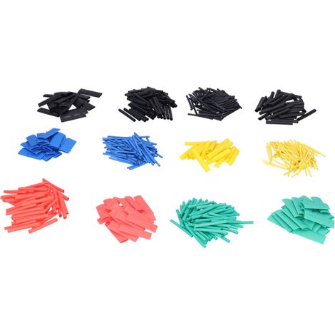 Kit de 530 gaines thermorétractables en nylon coloré pour composants électriques