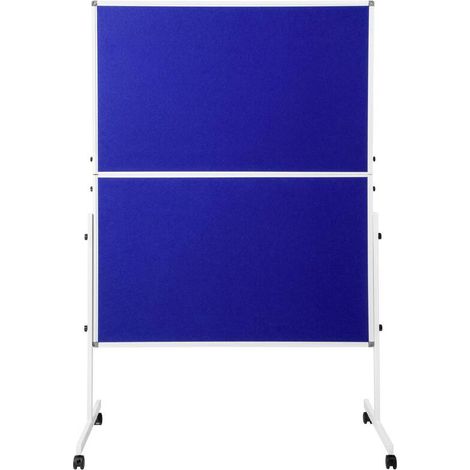 [GEBRAUCHT] B-Ware SpeaKa Professional Moderationstafel Filz Blau zusammenklappbar 1250x1850mm (1/2)