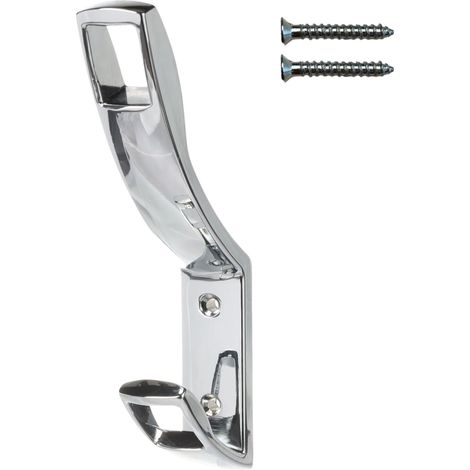 Colgador de pared doble cromo pulido Riex XV19 (1/5)