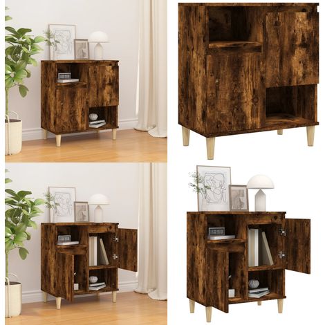 Sideboard Räuchereiche 60x35x70 cm Holzwerkstoff - Schreibtisch - Wohnzimmermöbel - Sideboard - Regal - Holzmöbel - Home & Living (1/5)