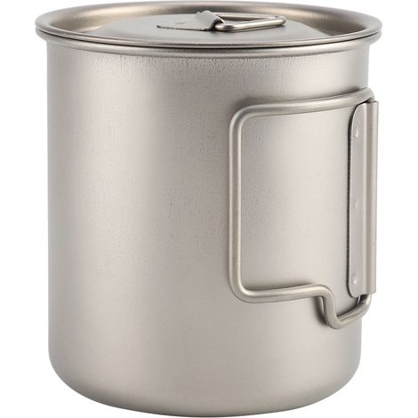Tasse à café/bière en titane pur durable de 420 ml pour la maison (1/5)