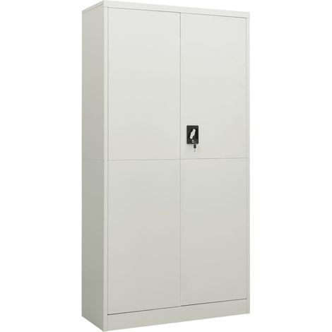 Armoire à casiers Gris clair 90x40x180 Acier (1/5)
