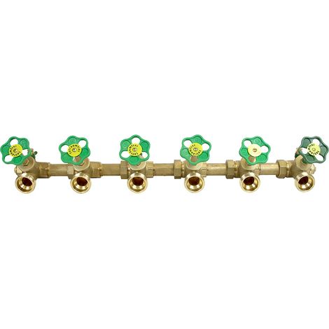 ATV-Kompaktwasserverteiler 1" x 1 1/2" steigende Spindel