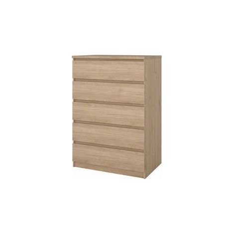 KIT CASSETTIERA NAIA 5 CASS 77X50X111CM ROVERE