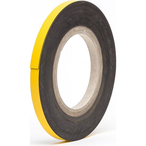 FRANKEL kaiserkraft, Etiquette magnétique en rouleaux, jaune, (1/5)