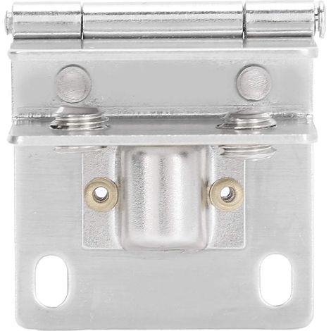Stainless Steel Glass Door Hinge, Punch-Free Clamp Support with Anti-Slip Seal, Double Protection for Cabinet Doors, Display Cases, Wine Cellars (1/5)