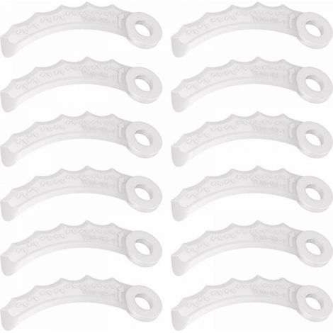 12Pcs Lame en Plastique Compatibilité pour Makita 198383-1 Und 198426-9,Makita DUR189RF Coupe Bordure,UR100DZ,DUR191LZX3,DUR181Z,DUR192LZ,DUR368AZ,DUR369AZ,DUR190UZX3 (1/5)