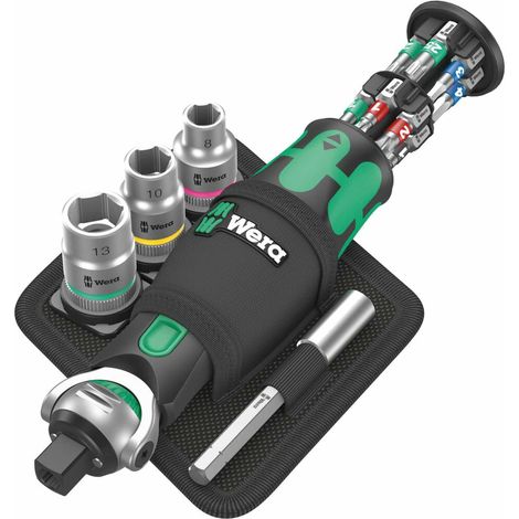 Wera Zyklop Pocket Set 2 Knarre Bit Schraubendreher Steckschlüssel 05004281001 (1/10)