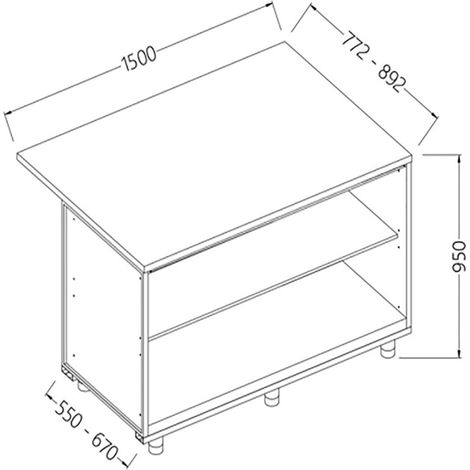 Comptoirs de bar neutres /section caisse - Diamond