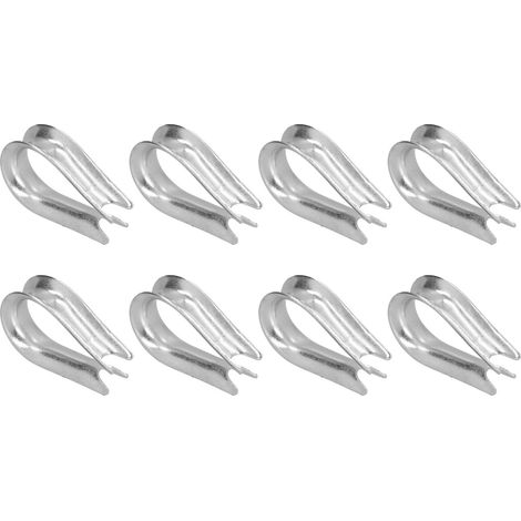 50 cosses à sertir pour câbles métalliques, outils de gréement en acier inoxydable pour l'industrie de la construction navale (M2 (2 mm))