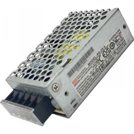 MW MEAN WELL RS-25-5 Alimentatore CV 25W 5V 5A IP20 Input 220V e 110V