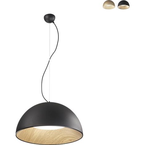Moderner LED-Hängeleuchter aus Metall mit dimmbarem Licht Coco - Schwarz