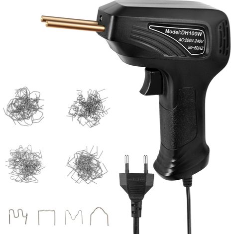 2022 Nouvelle version 70W Mini agrafeuse à chaud portable, machine à souder en plastique Kit de réparation de pare-chocs de voiture soudeuse en plastique plat/coin extérieur/coin intérieur/agrafes ond (1/5)