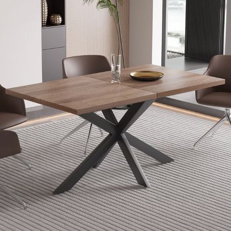 Table de salle à manger Kos  160 x 90 x 76 cm  Marron foncé (1/5)
