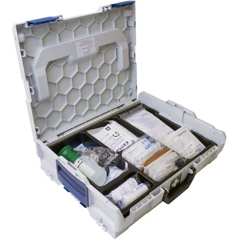 GOTOOLS Betriebs-Verbandkasten in L-BOXX Gr. 1 inkl. Augenspülflasche DIN 13157 (1/2)