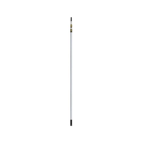 Ribiland – Perche télescopique aluminium 2,40 à 6 m – Embout conique filetage 21 mm – Système de déblocage sécurisé – Pour peinture et élagage