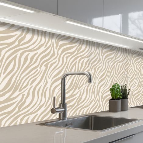 SCHIENALI CUCINA Zebra - Motivo - Beige 250x80 cm (1/5)