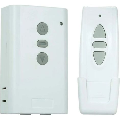 Interruttore di controllo remoto wireless, ricevitore AC220V 433 MHz, controller di tipo di apprendimento, trasmettitore RF bidirezionale a 3 tasti, telecomando per set di controller per tende (1/5)