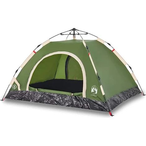 tente de camping verte à dégagement rapide pour deux personnes
