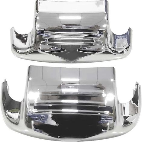 Garde-boues avant et arrière chromés et échappements compatibles avec les modèles Harley-Davidson Electra Glide, Road King et Heritage Softail. (1/5)