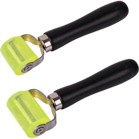 Rouleau de Pression à Main 2 Pièces Presseur en Silicone Rouleau Outil de Réparation Pour Rouleau de Bruit Rouleau de Compactage pour Papier Peint (1/5)