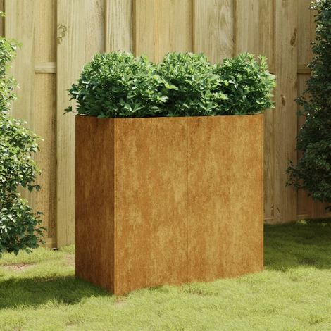 Jardinière Acier Corten 80 X 40 X 80 cm. Aspect Rouille, Très tendance. Jardin, Patio, Balcon (1/5)