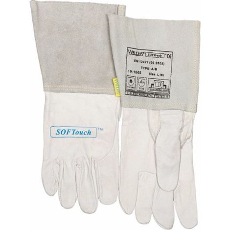 Guantes de soldadura cuero Talla XL 1Paar WELDAS (1/4)