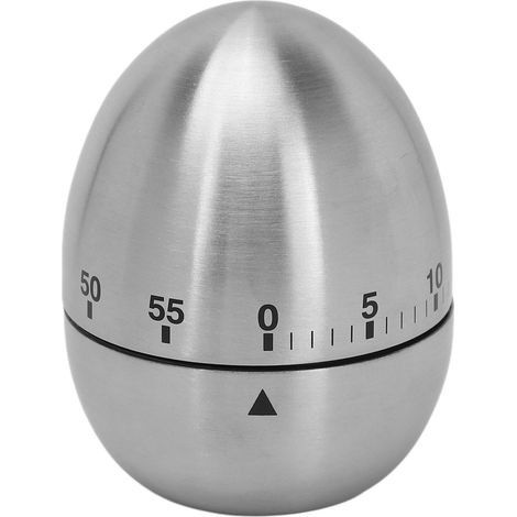 Minuteur Mécanique Œuf Échelle Transparente Acier Inoxydable pour Cuisine Sauna Minuterie (1/5)